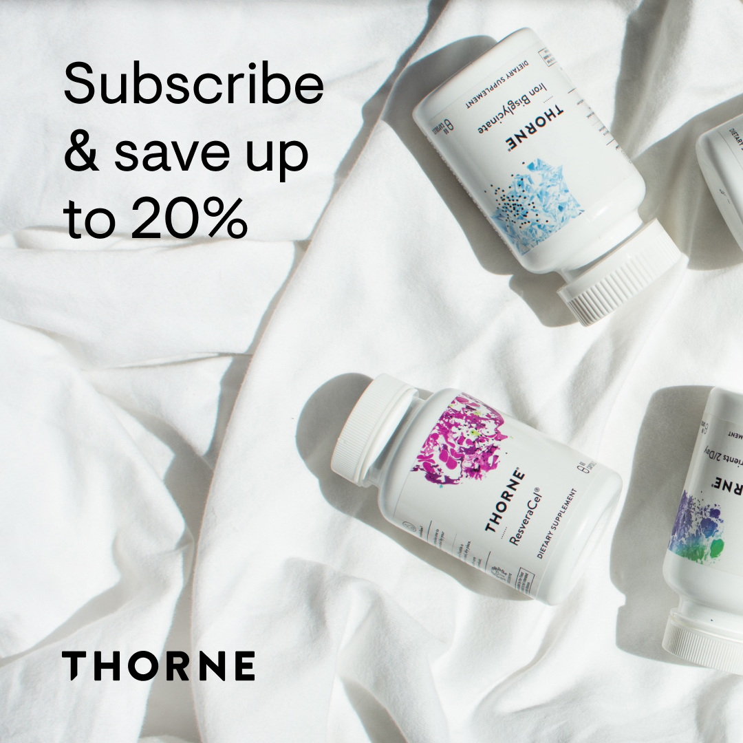 Thorne — Supplement range with an up-to-20% subscription offer