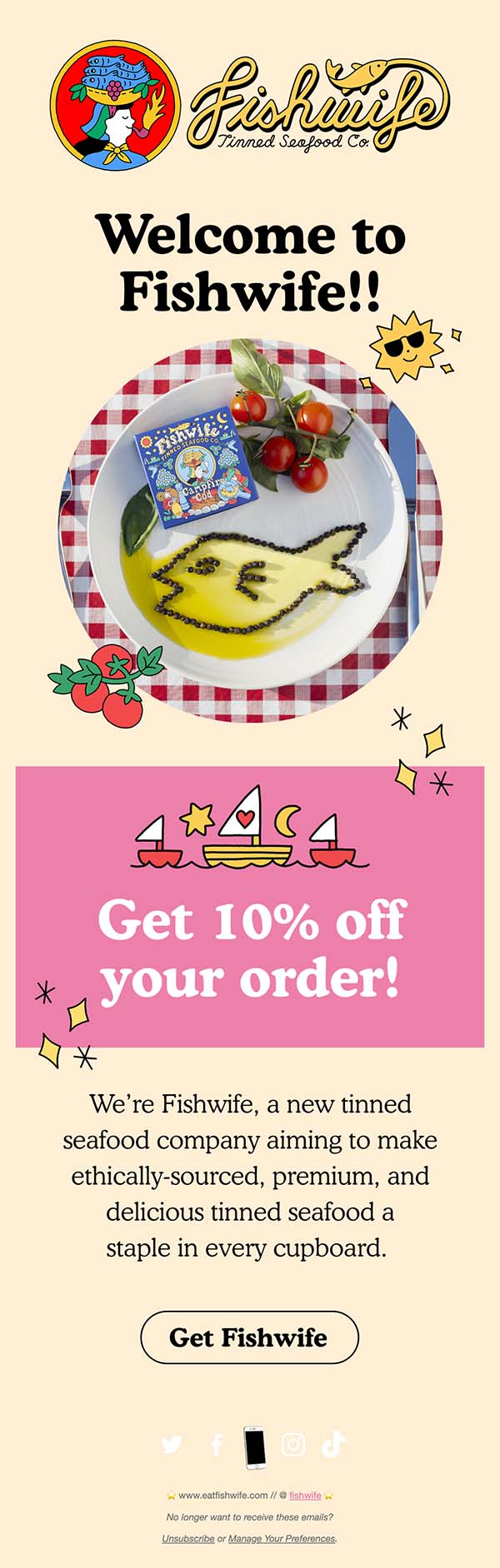 Fishwife — Tinned seafood introduction and a 10% welcome offer