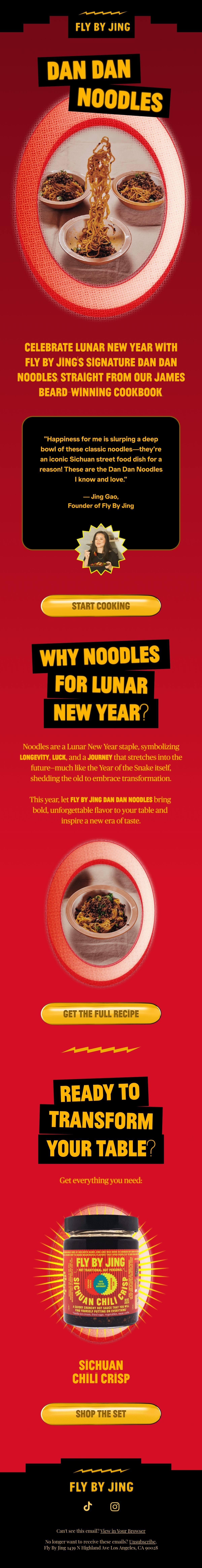 Fly By Jing — Lunar New Year Dan Dan noodles
