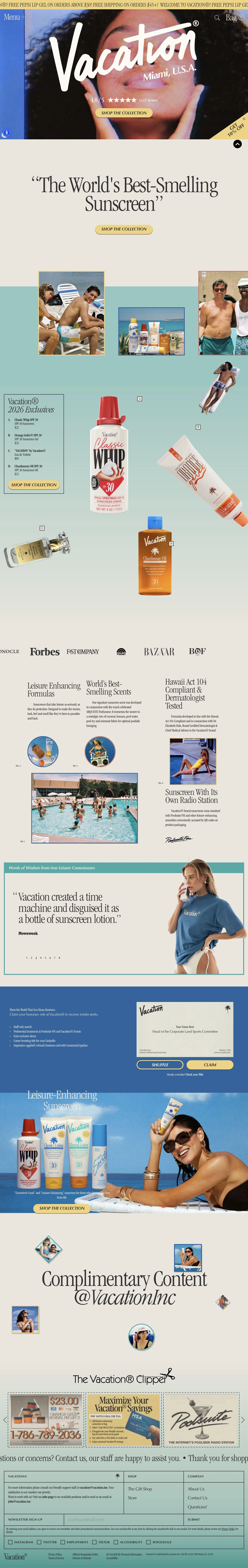 Vacation — Vintage aesthetic and leisure imagery