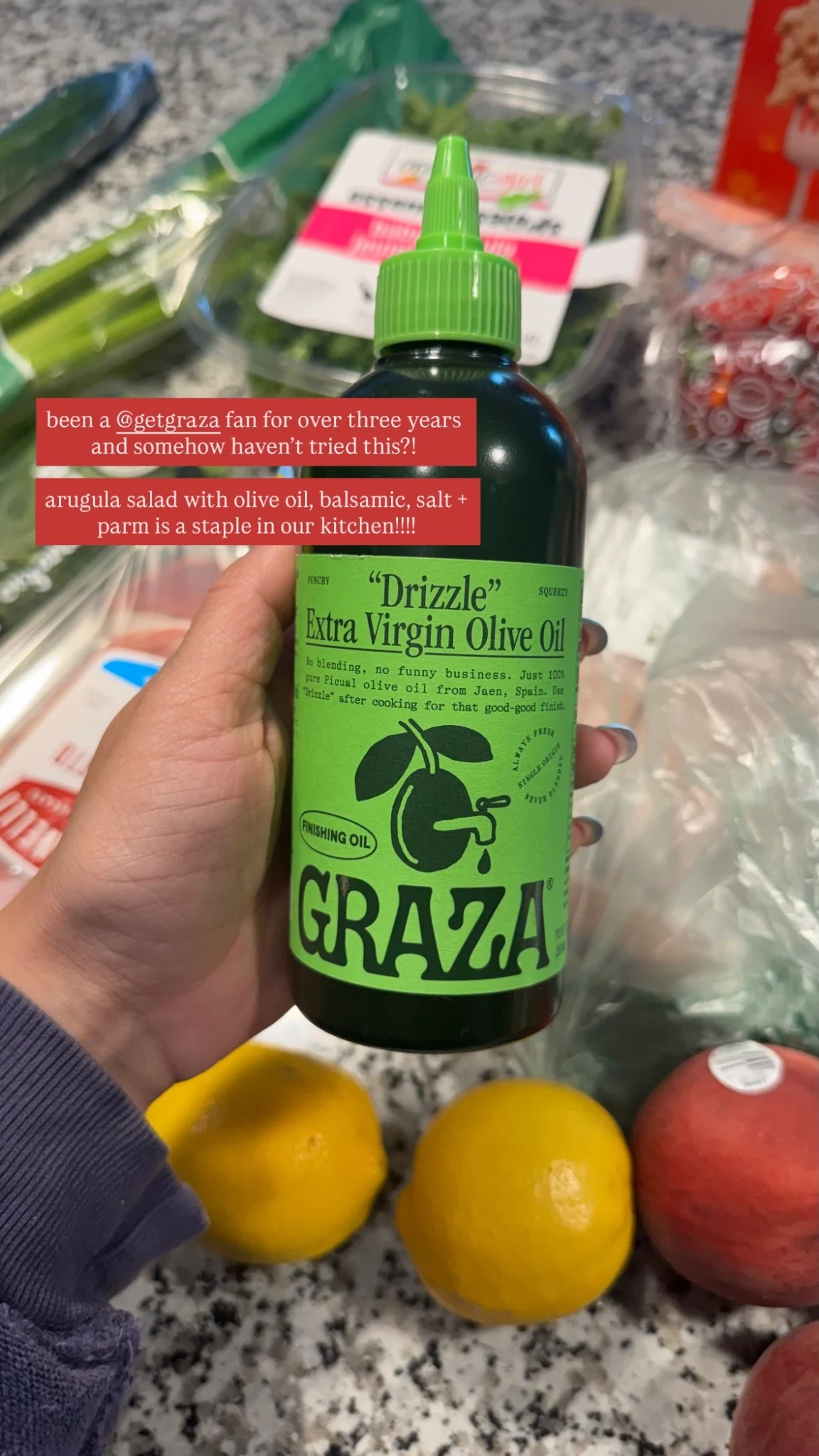 Graza — My favorite olive oil!