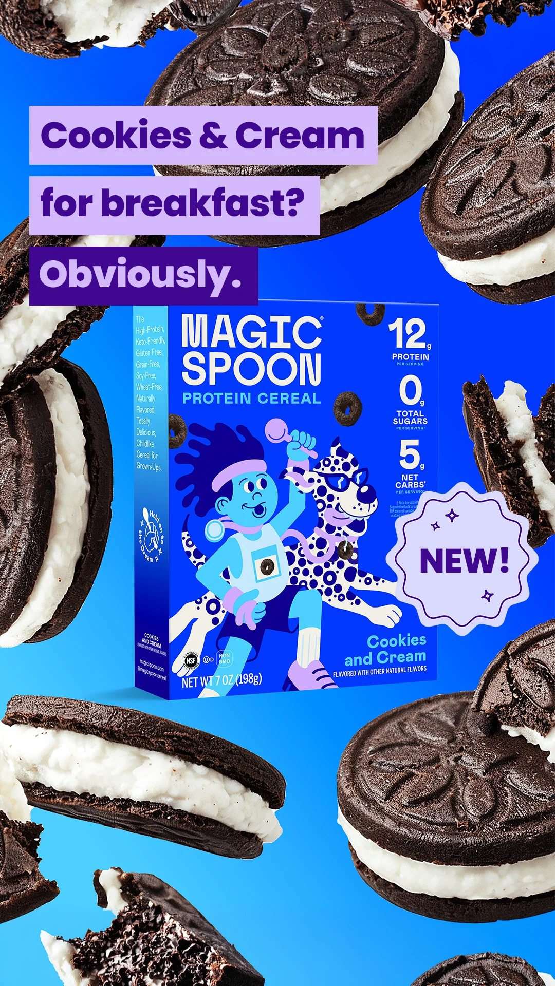 Magic Spoon — NEW Flavor: Cookies & Cream ⚡