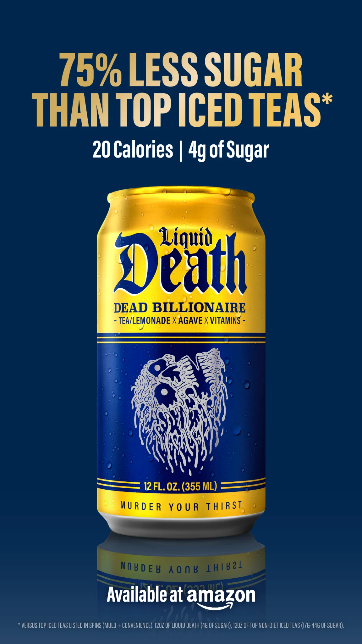 Liquid Death — Don’t be scared. It’s just iced tea.
