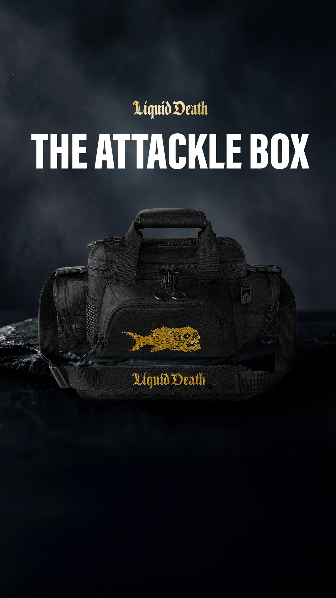 Liquid Death — Fish fear it. Fishermen do too.