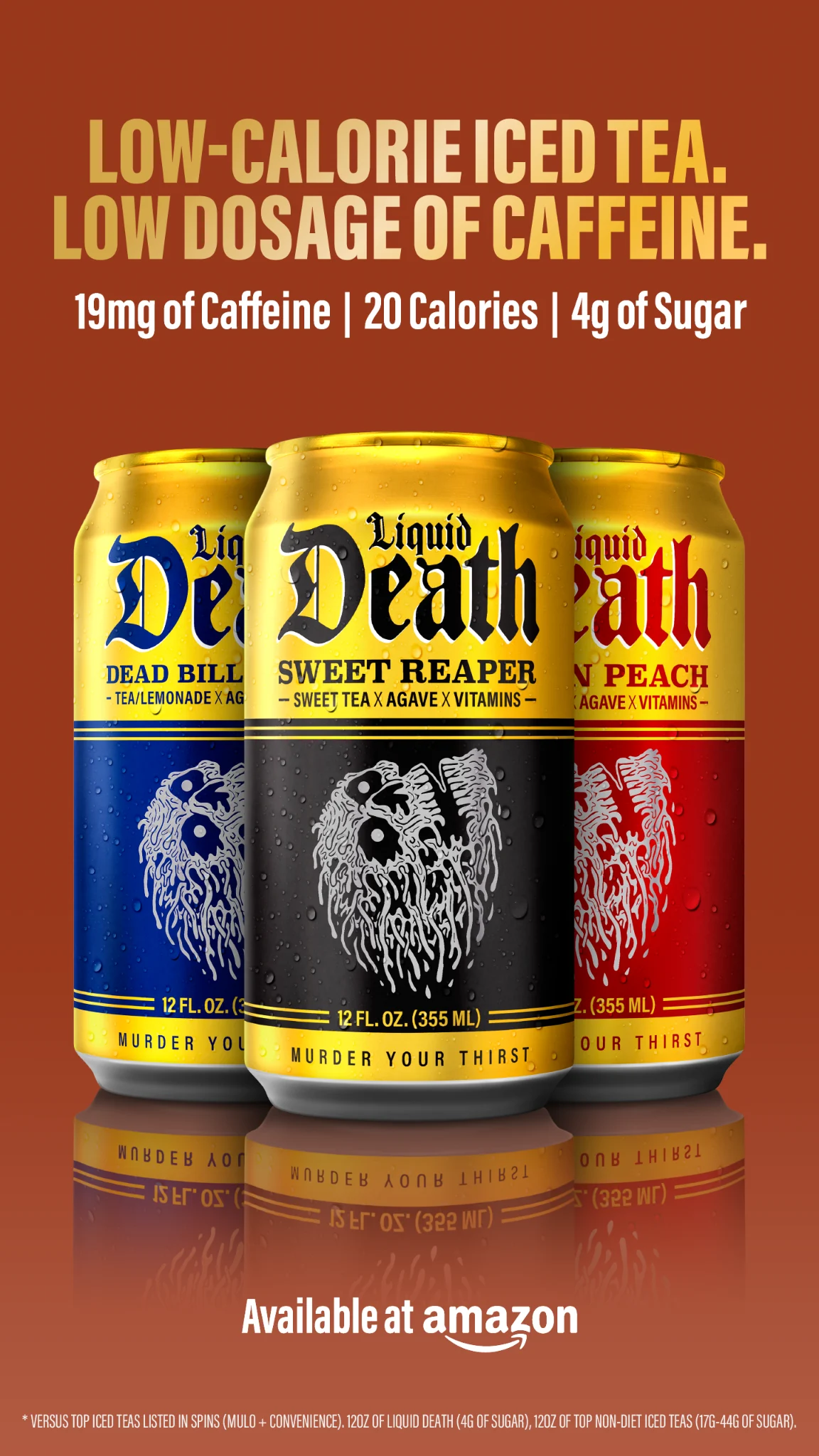 Liquid Death — Don’t be scared. It’s just iced tea.