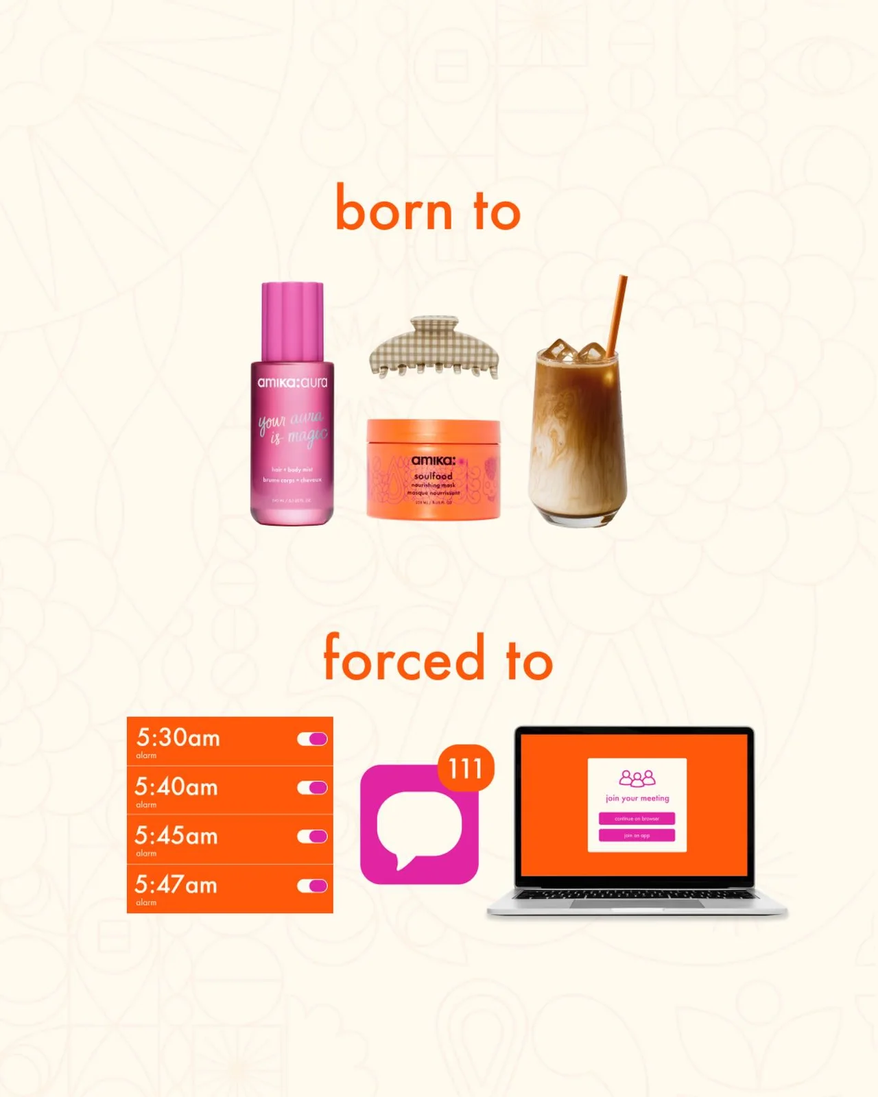 amika — Hair mist in a workday meme
