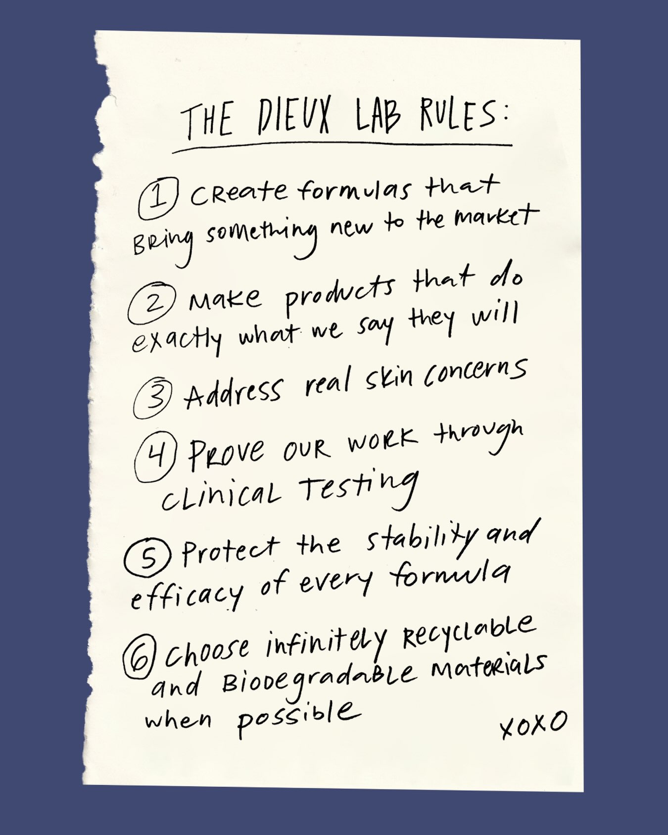 Dieux — Six handwritten rules for the Dieux lab