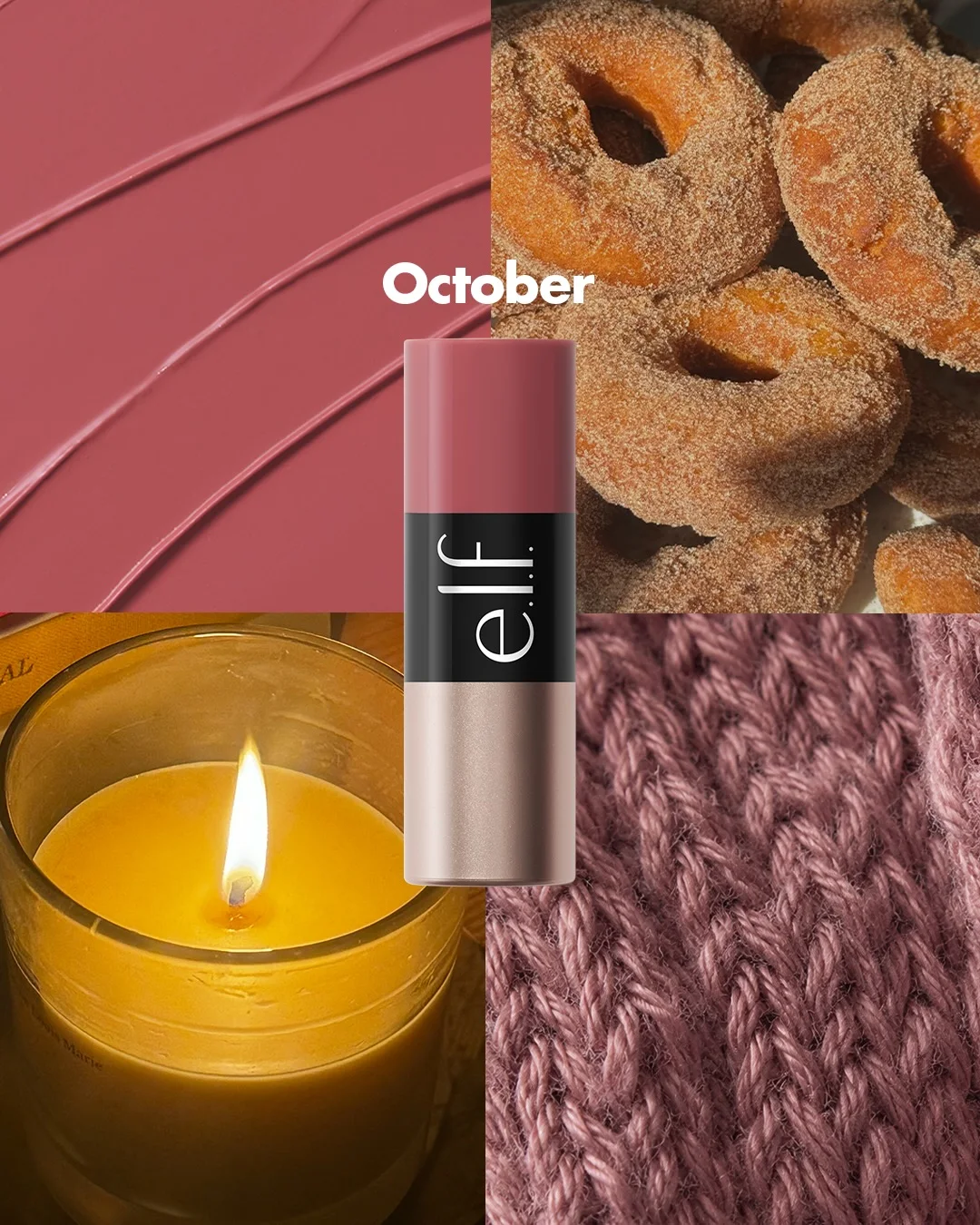 e.l.f. Cosmetics — Twelve blush shades paired with birth-month mood boards