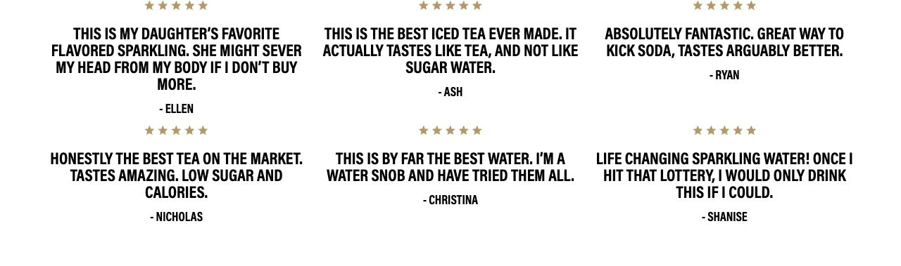 Liquid Death — About · Customer testimonials