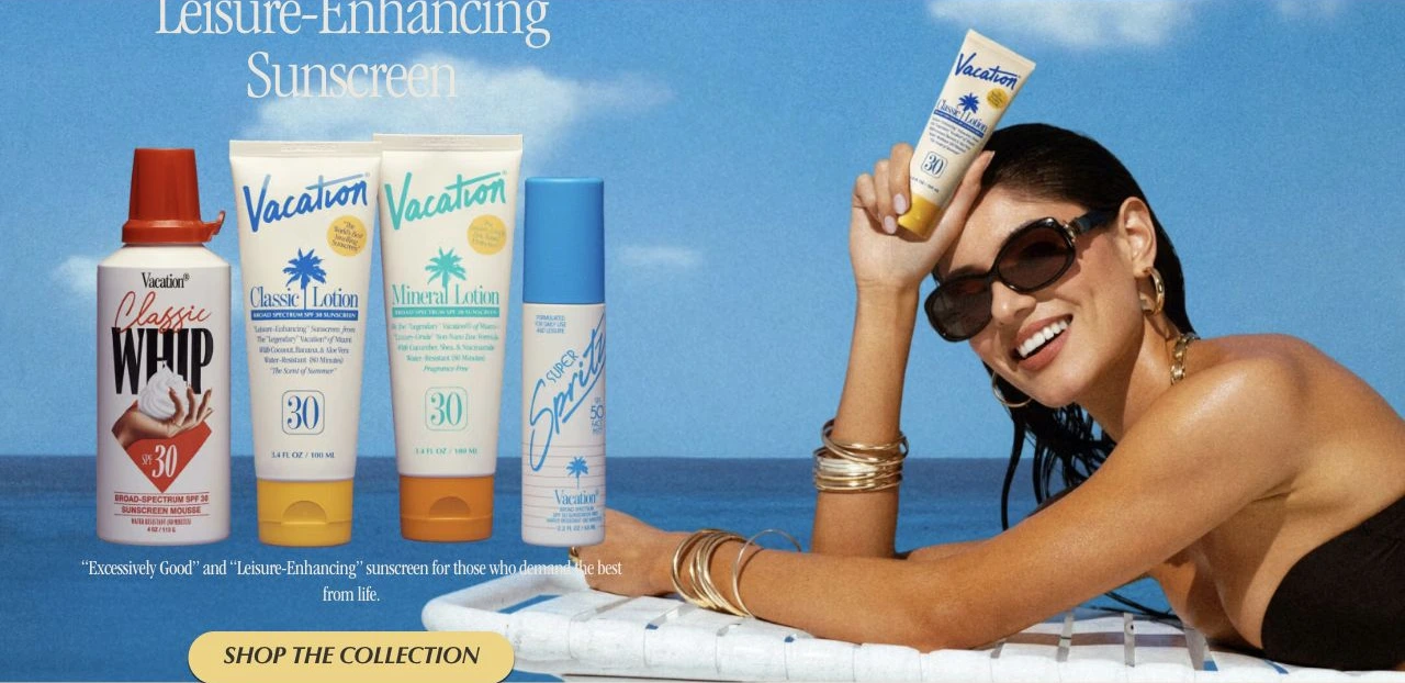 Vacation — Homepage · Campaign banner