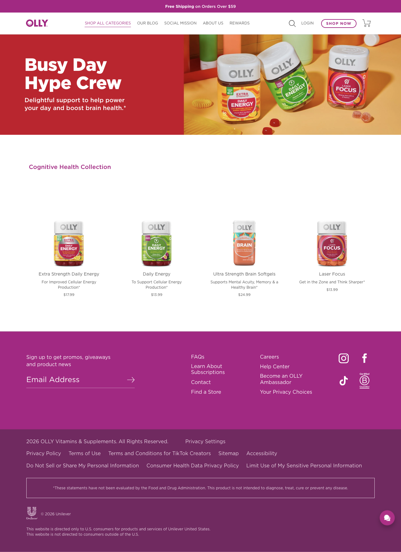 OLLY — A colorful collection with a four-product lineup