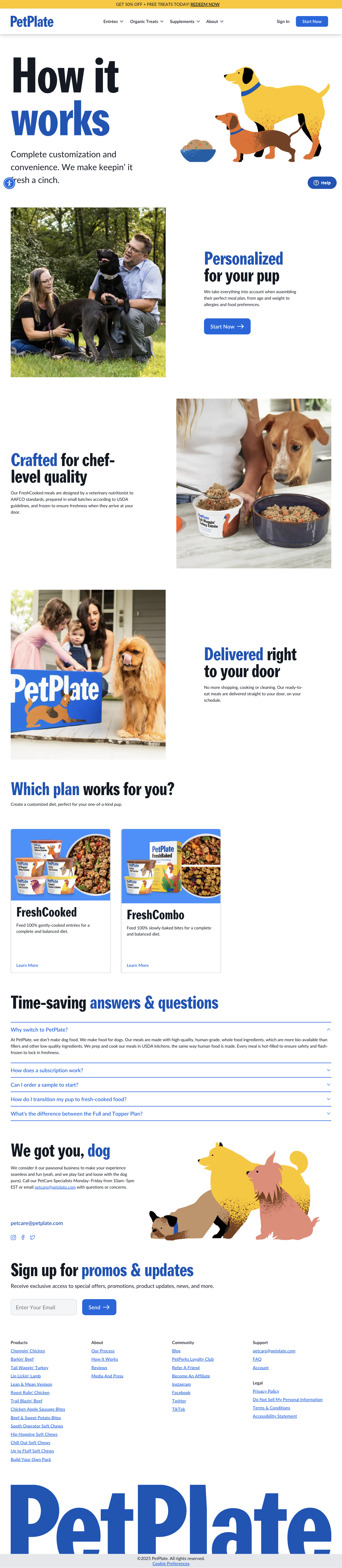 PetPlate — Meal personalization, preparation and delivery in a guided sequence