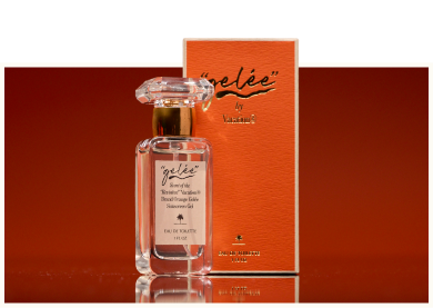 Gelée eau de toilette and its orange presentation box