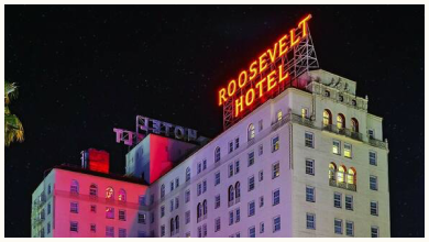 The Hollywood Roosevelt, the announced birthday-party venue