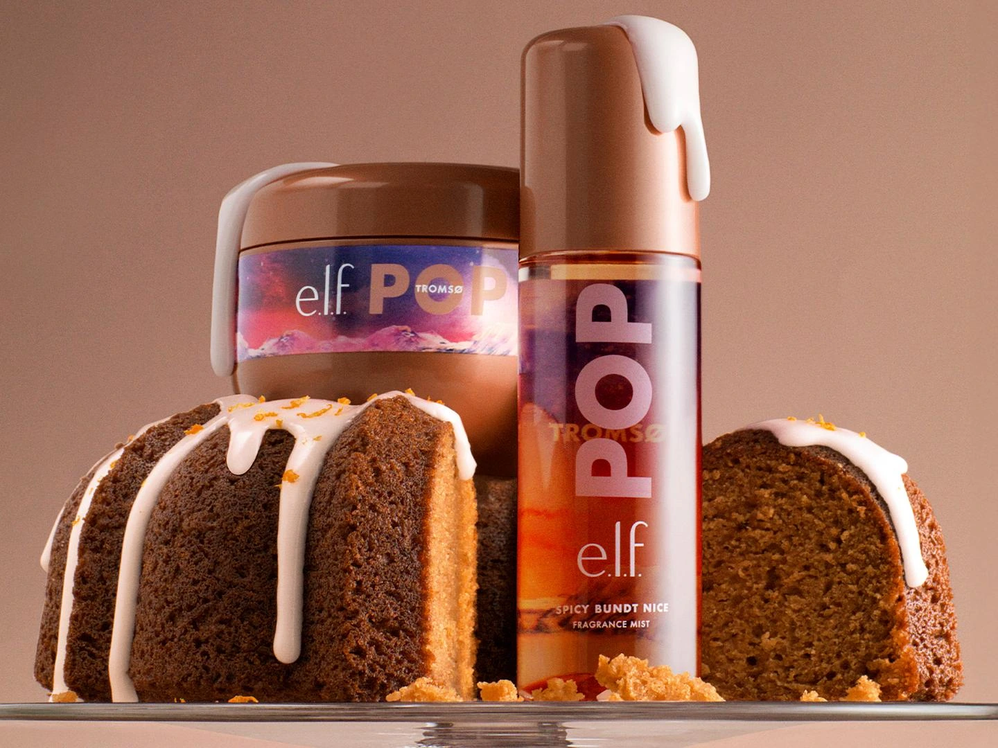 e.l.f. POP mist and body cream among iced bundt cakes