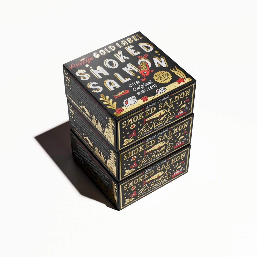 Fishwife ad: Gold Label Smoked Salmon (3-Pack)