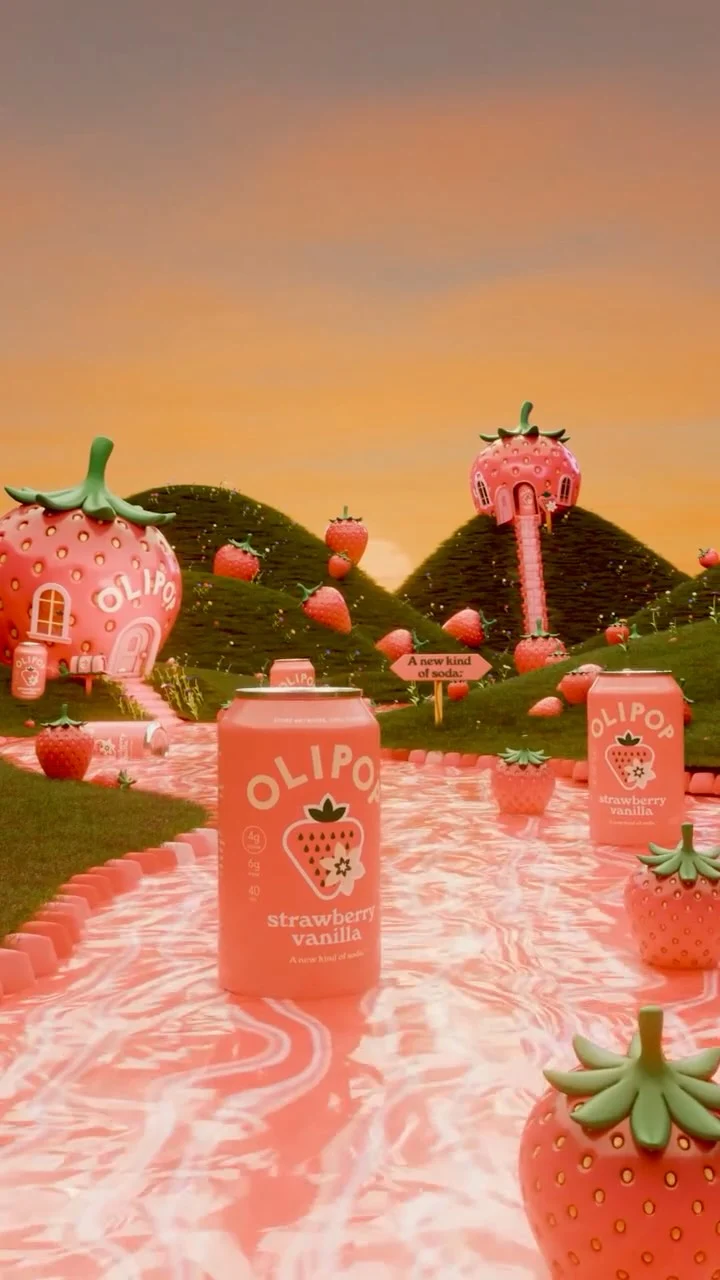 OLIPOP ad: someone get us a floatie 🛟 🍓