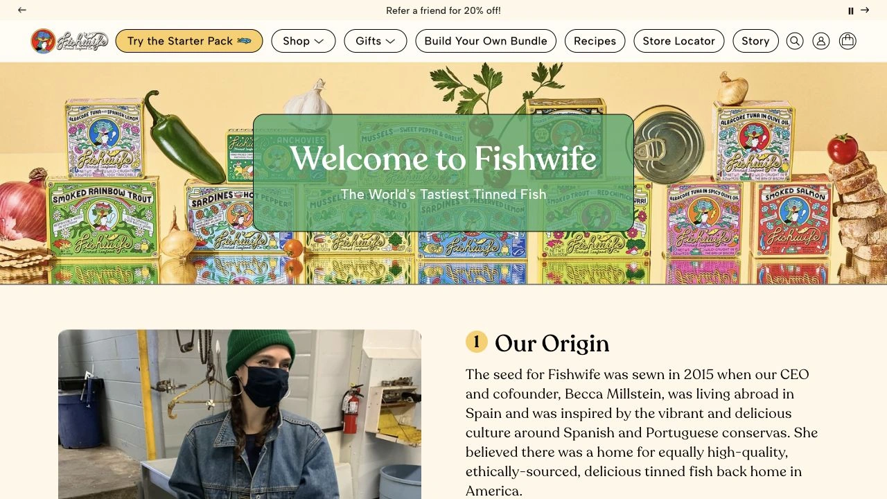 Fishwife website: Our story