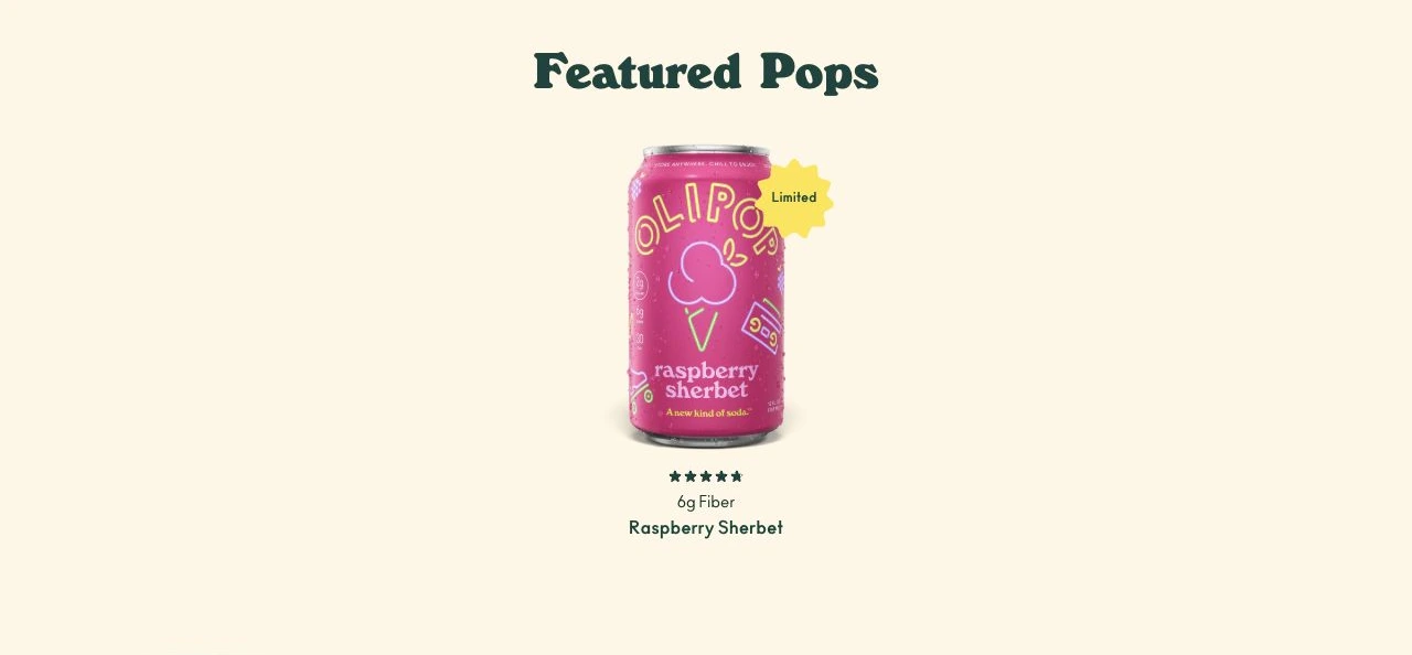 OLIPOP website: Article · Featured Pops