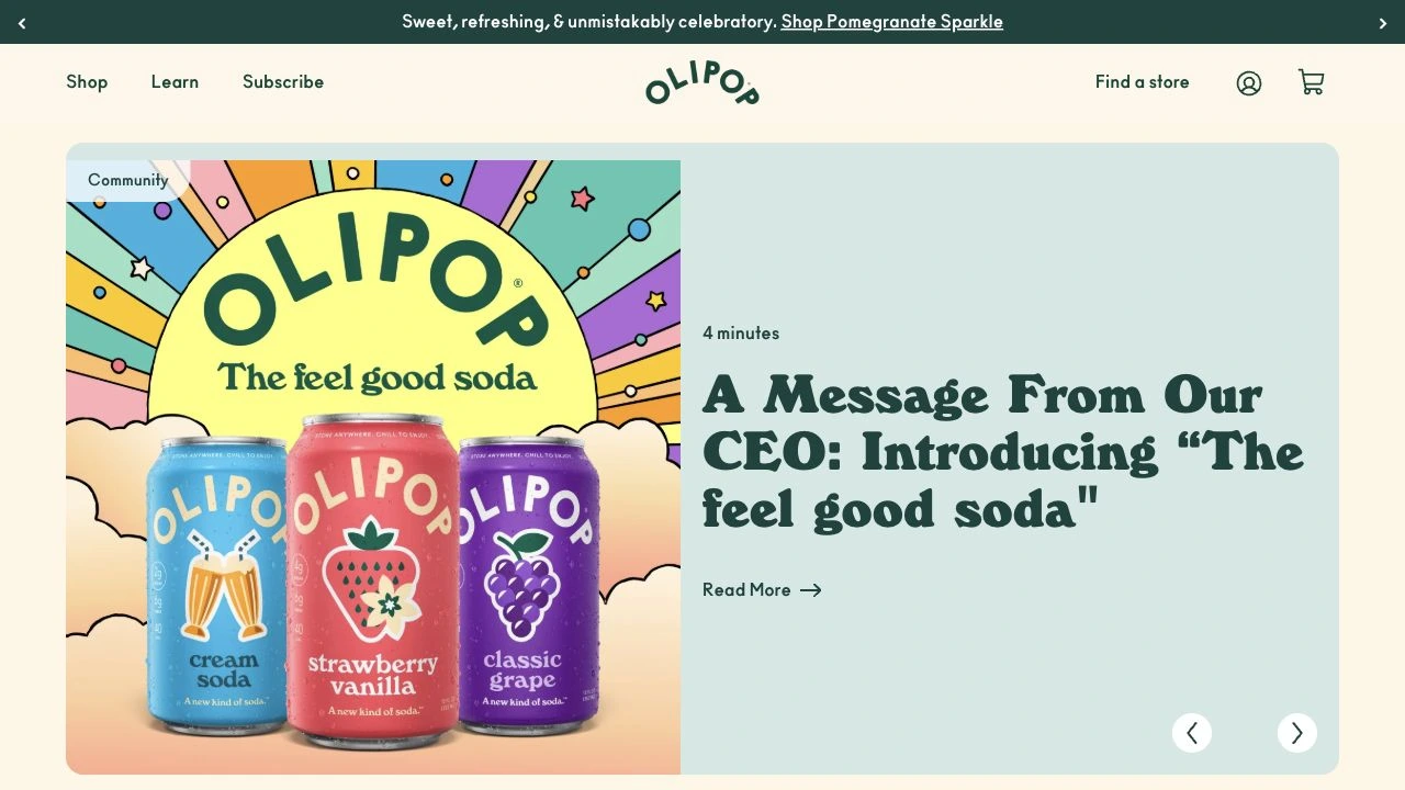 OLIPOP website: OLIPOP Digest