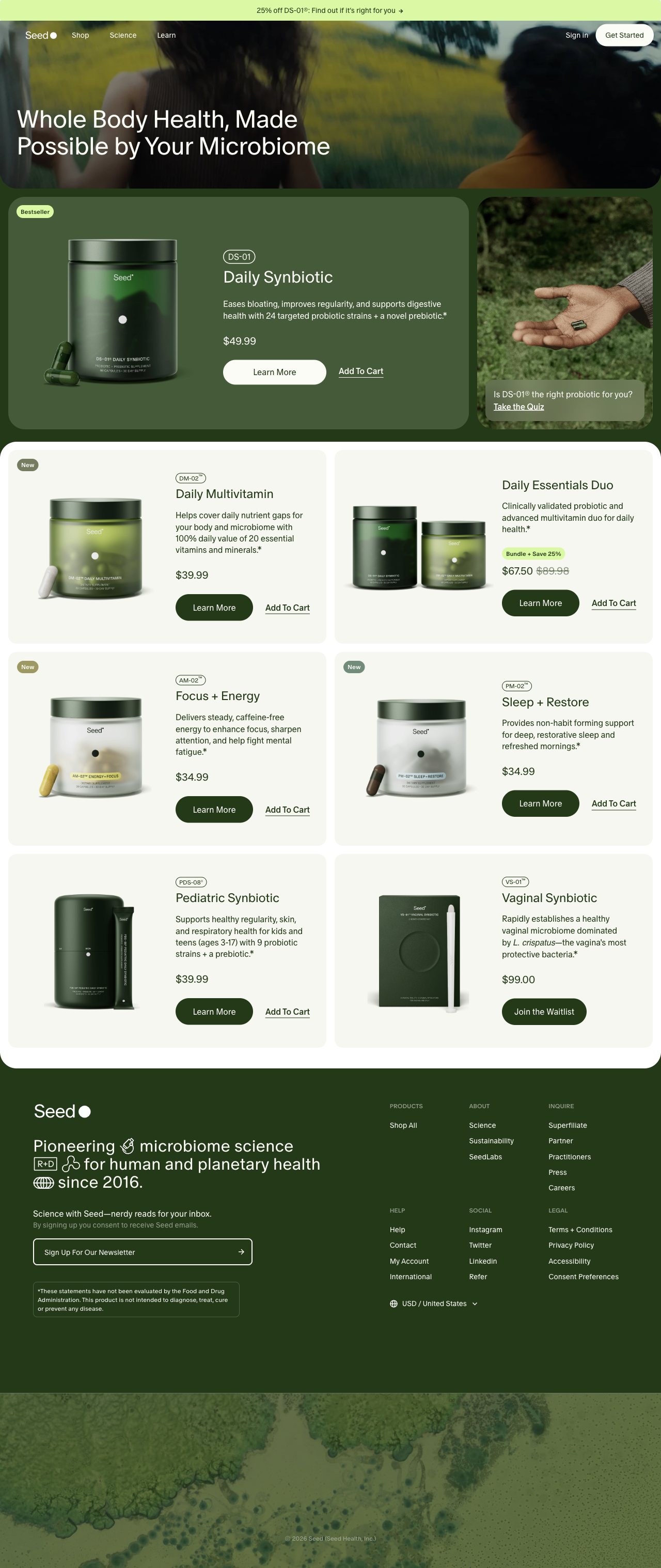 Seed creative